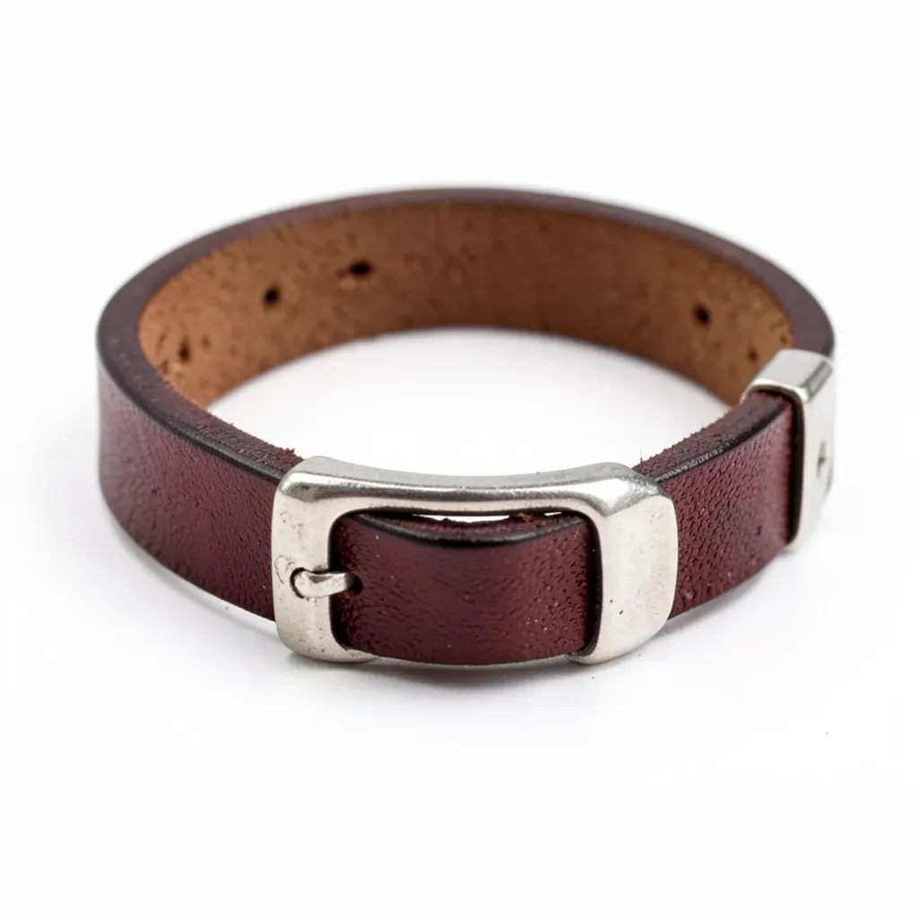 Bracelet en Cuir et Métal