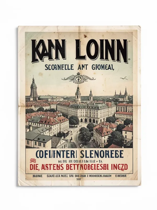 Produit Affiche Vintage de Lyon Image